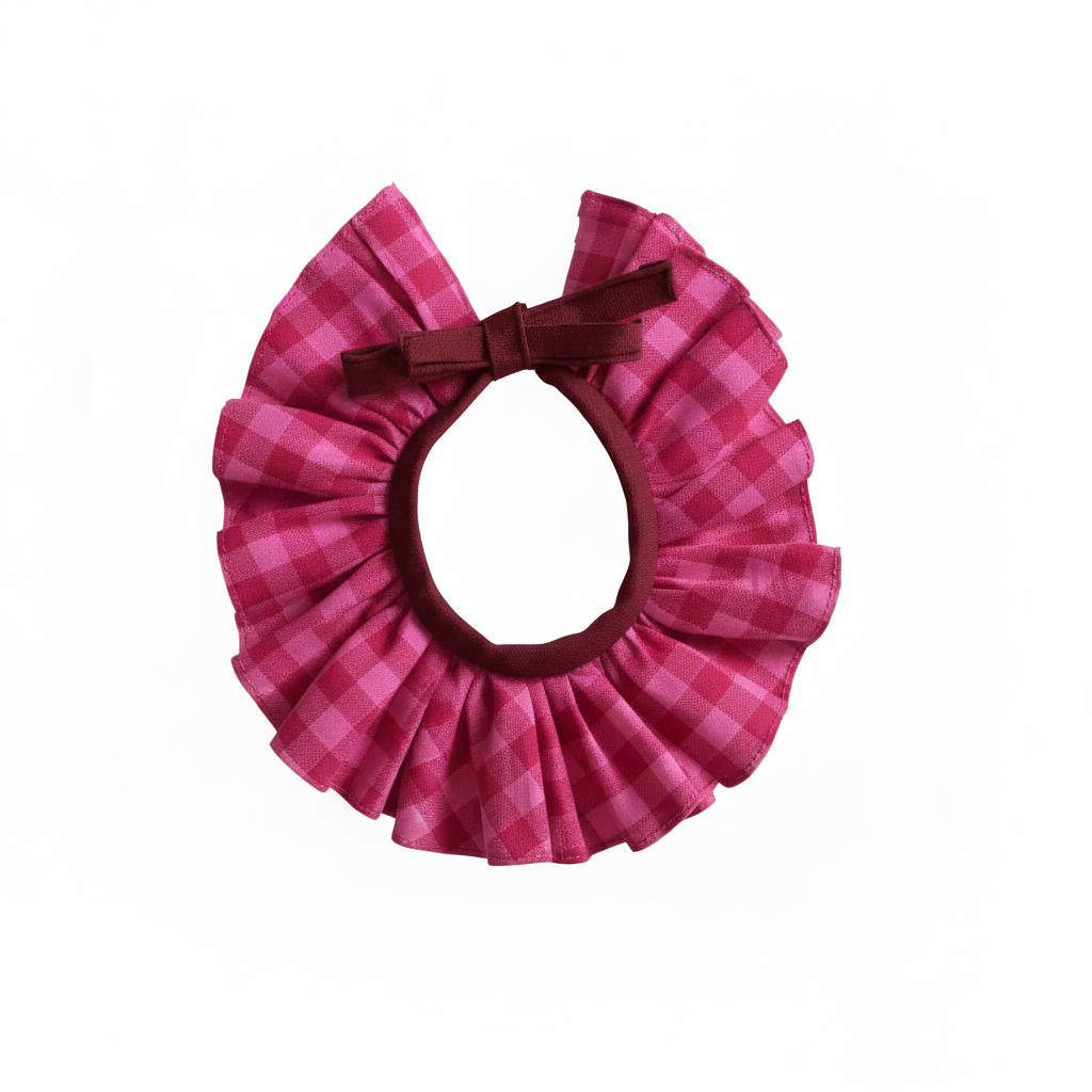 Cuello Vichy Frambuesa
