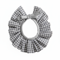 Cuello Vichy Gris y Blanco