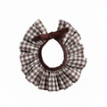 Cuello Vichy Marrón Chocolate