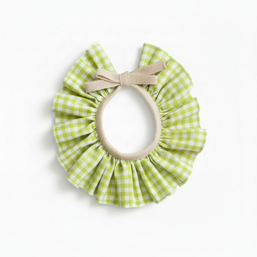 Cuello Vichy Verde Lima